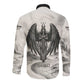 Nekhbet Egyptian Long Sleeve Button Shirt Vulture Goddess Mother of Protection Wings Claws Desert