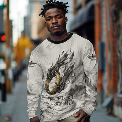 Nekhbet Egyptian Long Sleeve Shirt Vulture Goddess Mother of Protection Wings Claws Desert