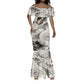 Nekhbet Egyptian Mermaid Dress Vulture Goddess Mother of Protection Wings Claws Desert