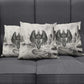 Nekhbet Egyptian Pillow Cover Vulture Goddess Mother of Protection Wings Claws Desert