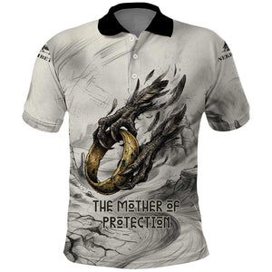 Nekhbet Egyptian Polo Shirt Vulture Goddess Mother of Protection Wings Claws Desert