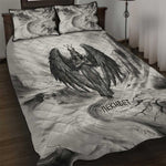 Nekhbet Egyptian Quilt Bed Set Vulture Goddess Mother of Protection Wings Claws Desert
