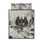 Nekhbet Egyptian Quilt Bed Set Vulture Goddess Mother of Protection Wings Claws Desert
