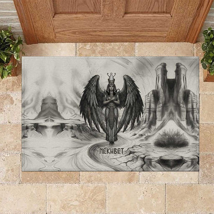 Nekhbet Egyptian Rubber Doormat Vulture Goddess Mother of Protection Wings Claws Desert
