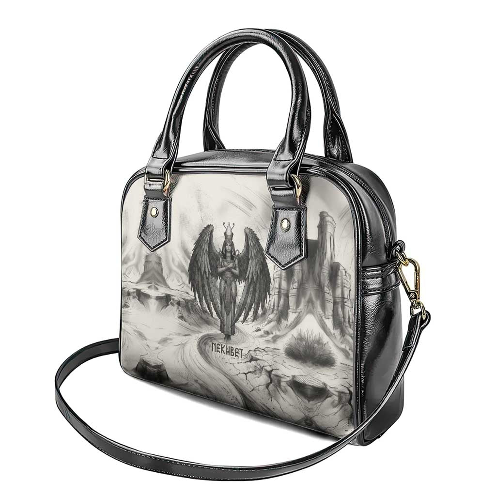Nekhbet Egyptian Shoulder Handbag Vulture Goddess Mother of Protection Wings Claws Desert