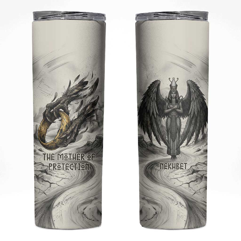 Nekhbet Egyptian Skinny Tumbler Vulture Goddess Mother of Protection Wings Claws Desert
