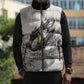 Nekhbet Egyptian Sleeveless Puffer Jacket Vulture Goddess Mother of Protection Wings Claws Desert