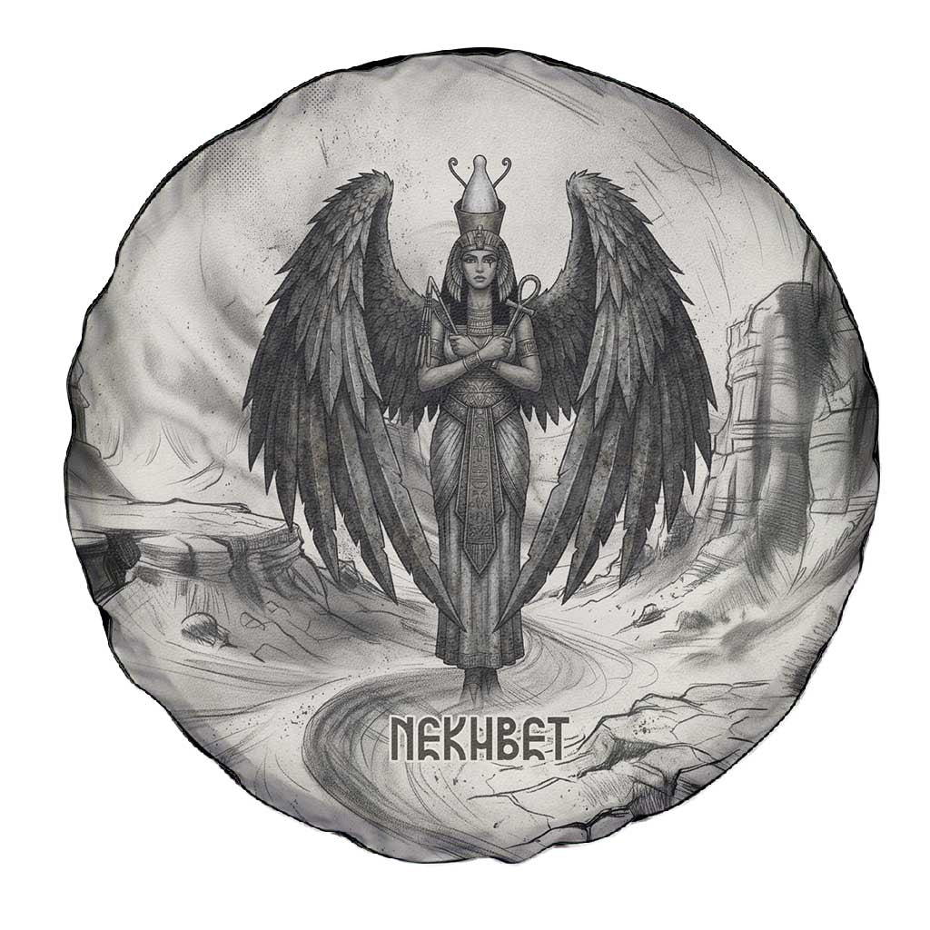Nekhbet Egyptian Spare Tire Cover Vulture Goddess Mother of Protection Wings Claws Desert