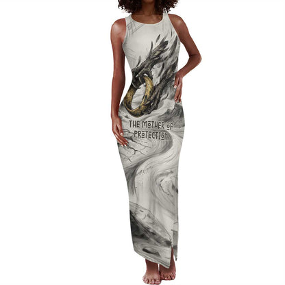 Nekhbet Egyptian Tank Maxi Dress Vulture Goddess Mother of Protection Wings Claws Desert