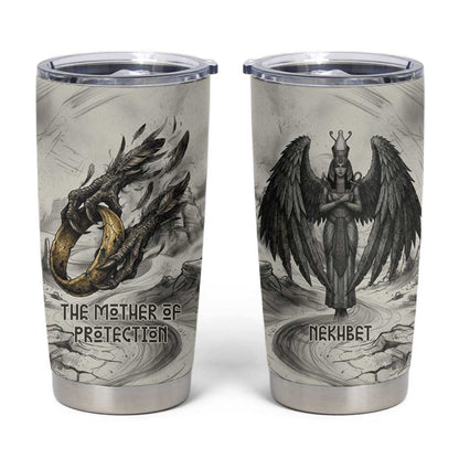 Nekhbet Egyptian Tumbler Cup Vulture Goddess Mother of Protection Wings Claws Desert