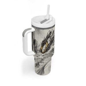 Nekhbet Egyptian Tumbler With Handle Vulture Goddess Mother of Protection Wings Claws Desert