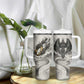 Nekhbet Egyptian Tumbler With Handle Vulture Goddess Mother of Protection Wings Claws Desert