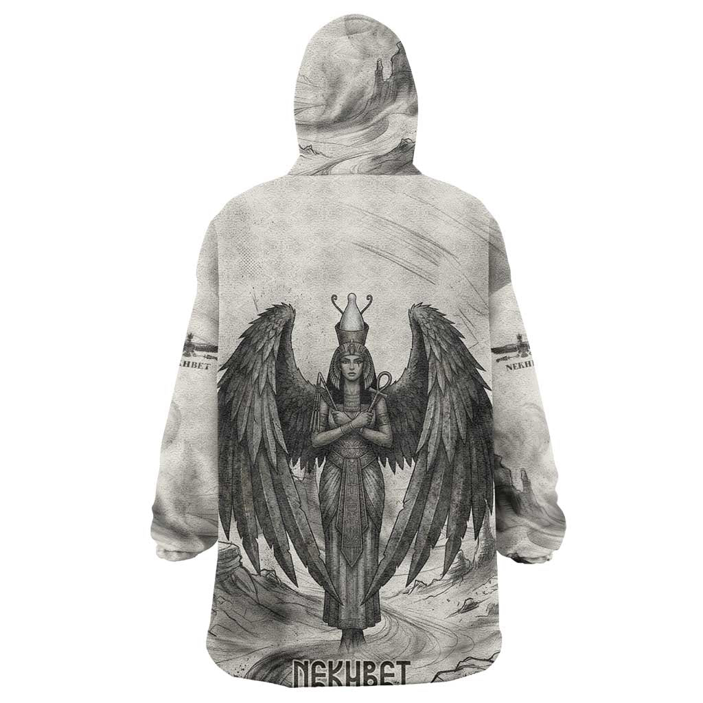 Nekhbet Egyptian Wearable Blanket Hoodie Vulture Goddess Mother of Protection Wings Claws Desert
