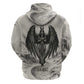 Nekhbet Egyptian Zip Hoodie Vulture Goddess Mother of Protection Wings Claws Desert