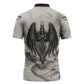 Nekhbet Egyptian Zipper Polo Shirt Vulture Goddess Mother of Protection Wings Claws Desert