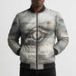 Nekhbet Bomber Puffer Jacket Vulture Goddess Eye of Protection Sovereign of Upper Egypt