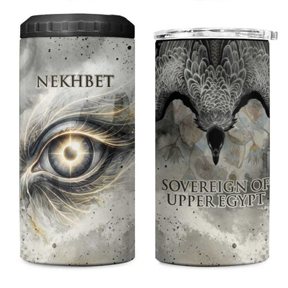 Nekhbet 4 in 1 Can Cooler Tumbler Vulture Goddess Eye of Protection Sovereign of Upper Egypt