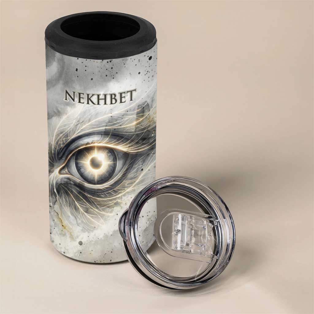 Nekhbet 4 in 1 Can Cooler Tumbler Vulture Goddess Eye of Protection Sovereign of Upper Egypt