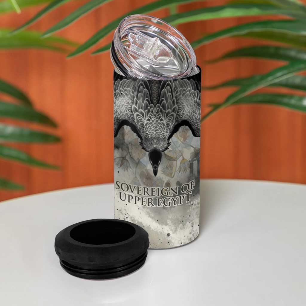 Nekhbet 4 in 1 Can Cooler Tumbler Vulture Goddess Eye of Protection Sovereign of Upper Egypt