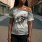 Nekhbet Cross Shoulder Shirt Vulture Goddess Eye of Protection Sovereign of Upper Egypt