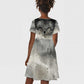 Nekhbet Kid Short Sleeve Dress Vulture Goddess Eye of Protection Sovereign of Upper Egypt