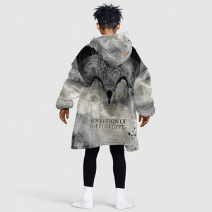 Nekhbet Kid Wearable Blanket Hoodie Vulture Goddess Eye of Protection Sovereign of Upper Egypt