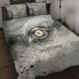 Nekhbet Quilt Bed Set Vulture Goddess Eye of Protection Sovereign of Upper Egypt