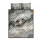 Nekhbet Quilt Bed Set Vulture Goddess Eye of Protection Sovereign of Upper Egypt