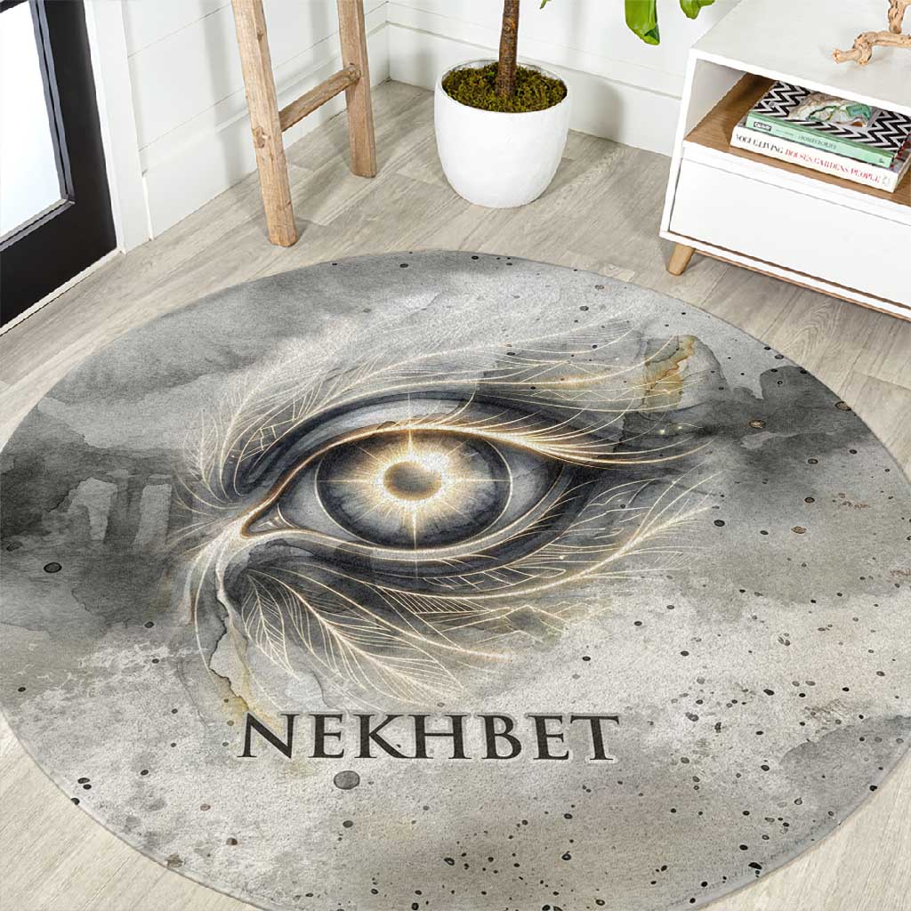 Nekhbet Round Carpet Vulture Goddess Eye of Protection Sovereign of Upper Egypt
