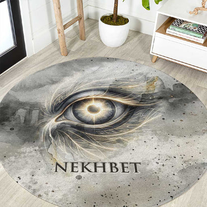 Nekhbet Round Carpet Vulture Goddess Eye of Protection Sovereign of Upper Egypt