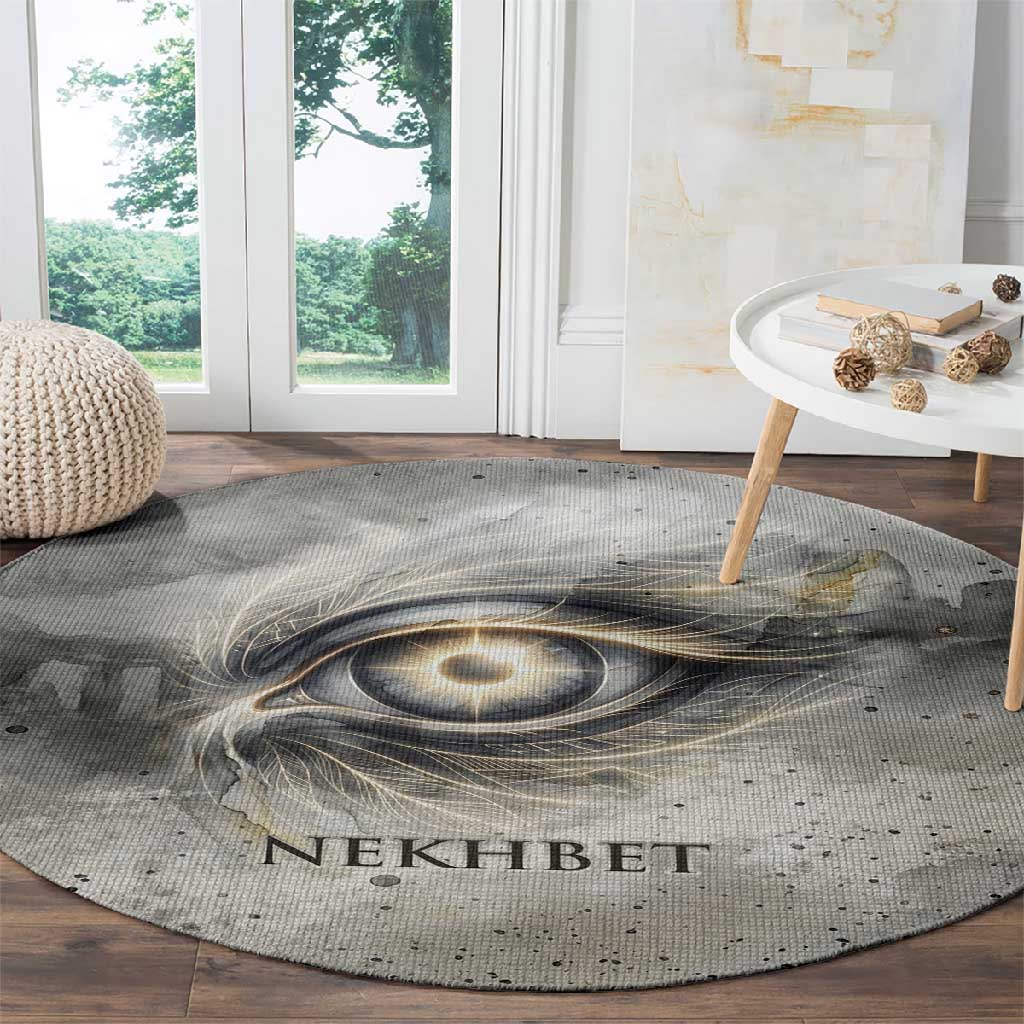 Nekhbet Round Carpet Vulture Goddess Eye of Protection Sovereign of Upper Egypt