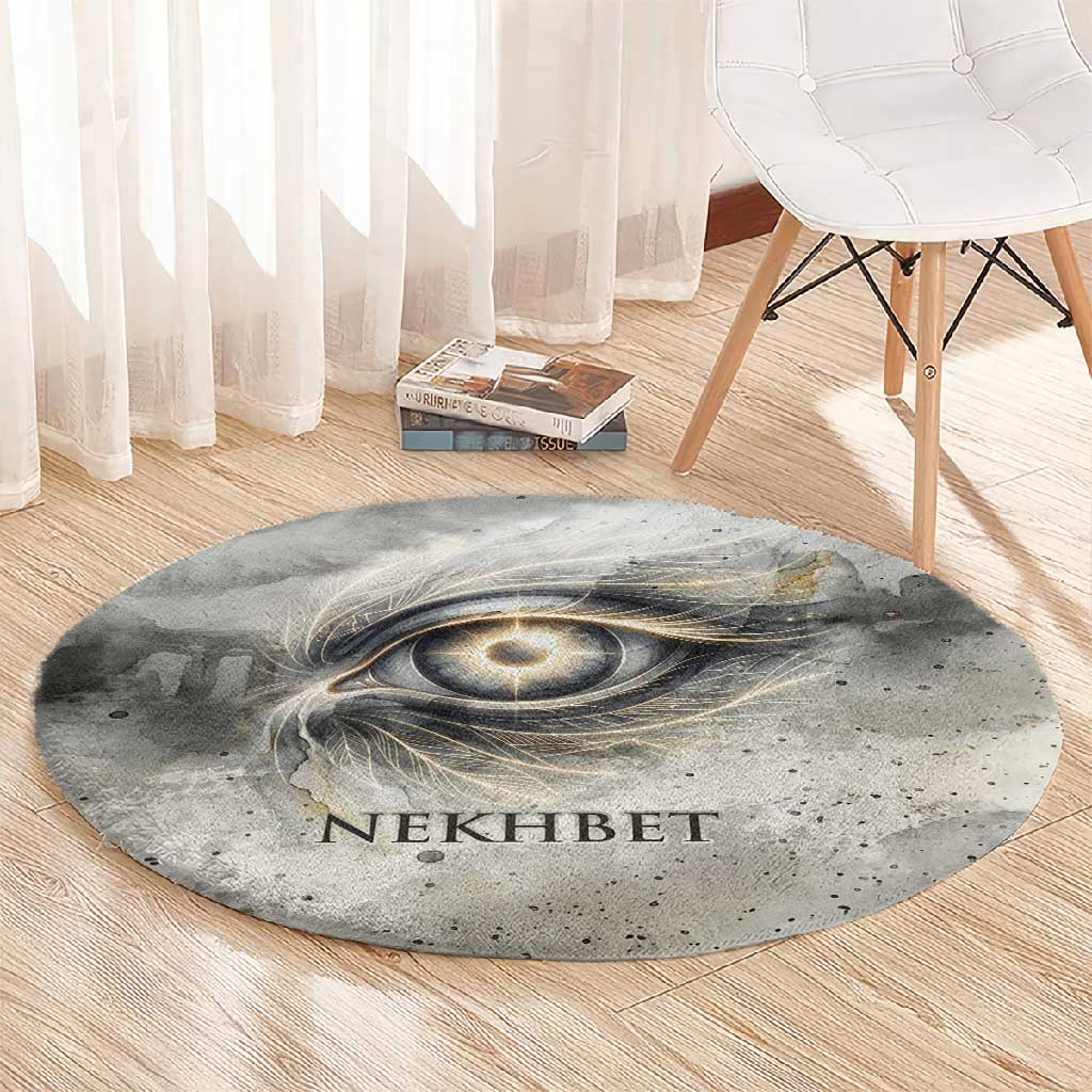 Nekhbet Round Carpet Vulture Goddess Eye of Protection Sovereign of Upper Egypt
