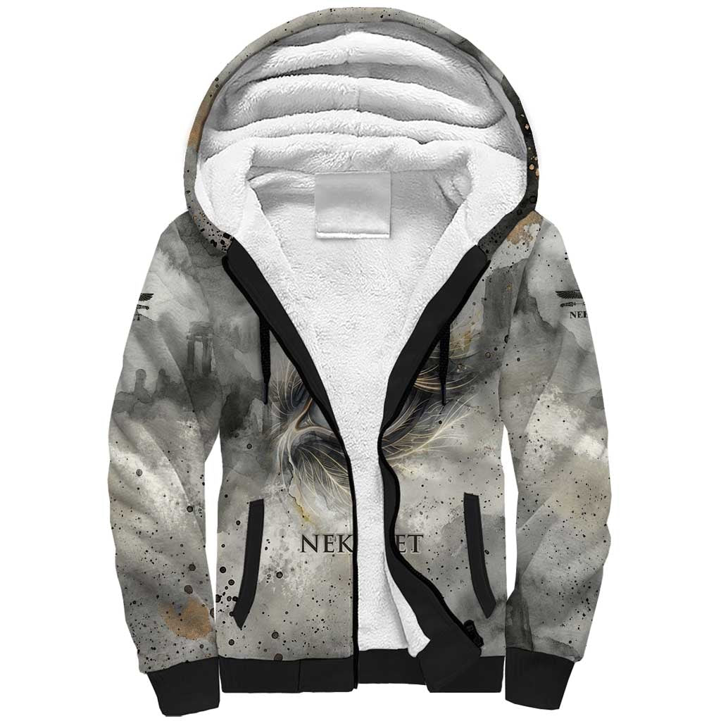 Nekhbet Sherpa Hoodie Vulture Goddess Eye of Protection Sovereign of Upper Egypt