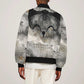 Nekhbet Sleeve Zip Bomber Jacket Vulture Goddess Eye of Protection Sovereign of Upper Egypt