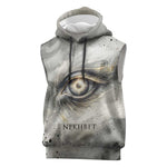 Nekhbet Sleeveless Hoodie Vulture Goddess Eye of Protection Sovereign of Upper Egypt