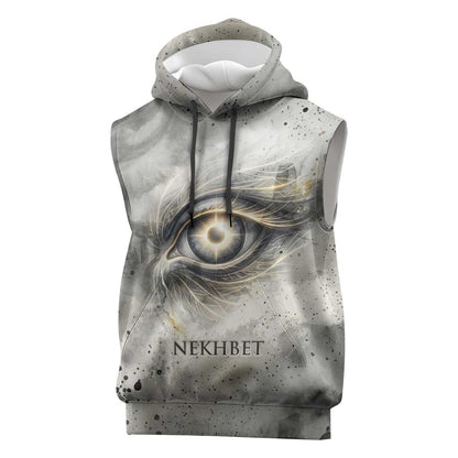 Nekhbet Sleeveless Hoodie Vulture Goddess Eye of Protection Sovereign of Upper Egypt