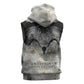 Nekhbet Sleeveless Zip Hoodie Vulture Goddess Eye of Protection Sovereign of Upper Egypt