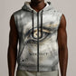 Nekhbet Sleeveless Zip Hoodie Vulture Goddess Eye of Protection Sovereign of Upper Egypt