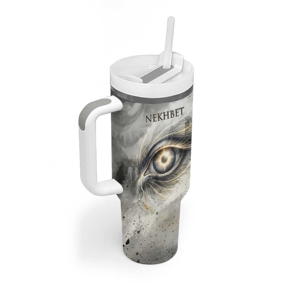 Nekhbet Tumbler With Handle Vulture Goddess Eye of Protection Sovereign of Upper Egypt