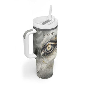 Nekhbet Tumbler With Handle Vulture Goddess Eye of Protection Sovereign of Upper Egypt