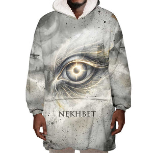 Nekhbet Wearable Blanket Hoodie Vulture Goddess Eye of Protection Sovereign of Upper Egypt