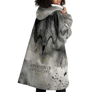 Nekhbet Wearable Blanket Hoodie Vulture Goddess Eye of Protection Sovereign of Upper Egypt