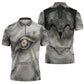 Nekhbet Zipper Polo Shirt Vulture Goddess Eye of Protection Sovereign of Upper Egypt