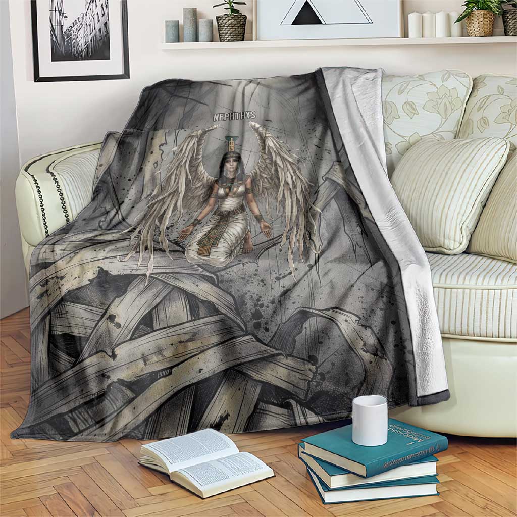 Nephthys Blanket Mistress of the House Egyptian Goddess Wings