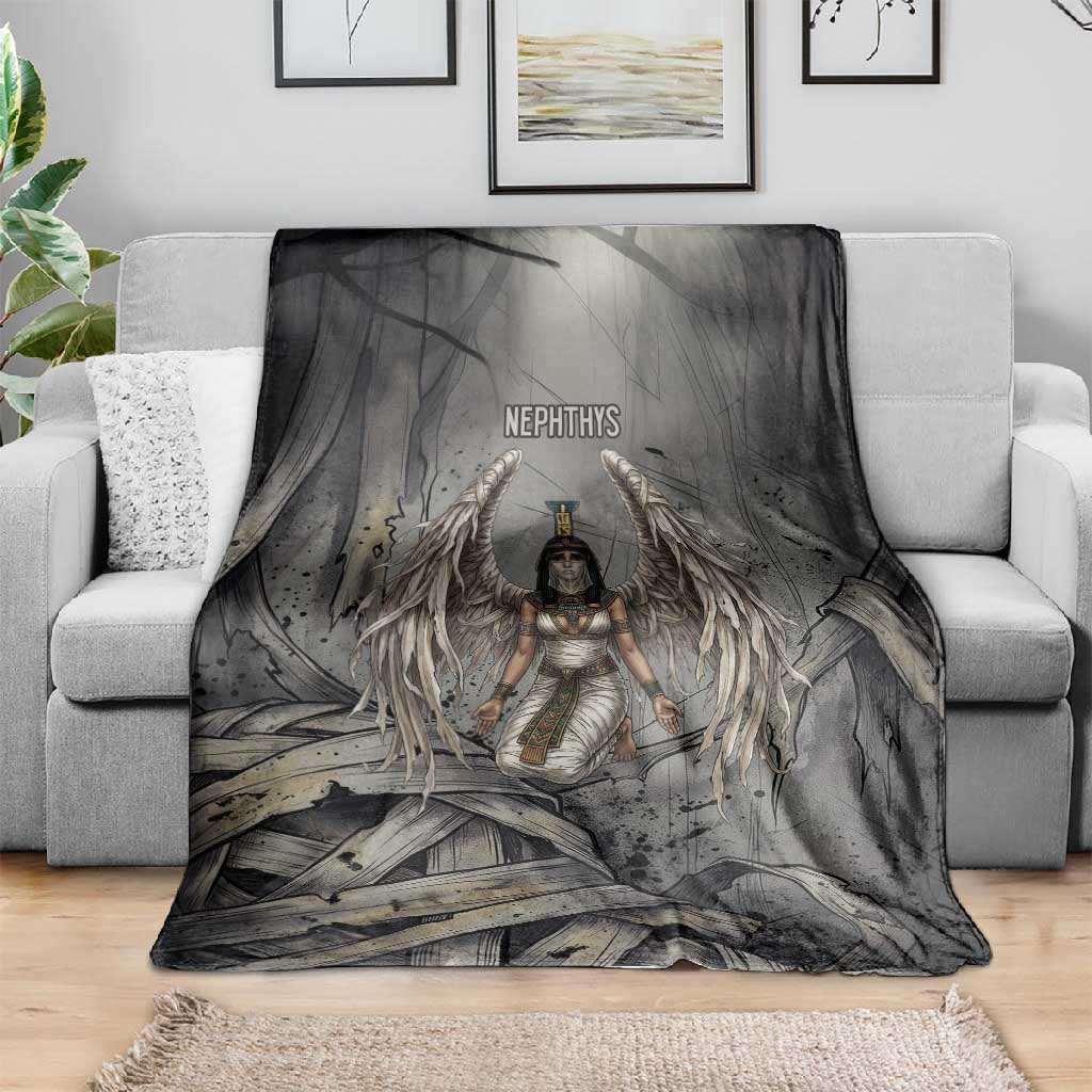 Nephthys Blanket Mistress of the House Egyptian Goddess Wings