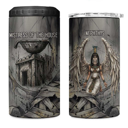 Nephthys 4 in 1 Can Cooler Tumbler Mistress of the House Egyptian Goddess Wings