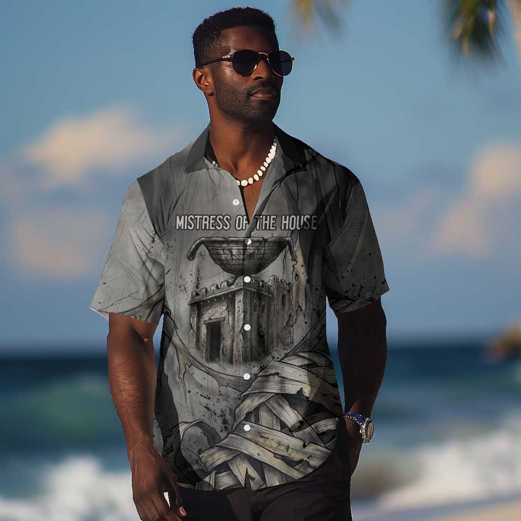 Nephthys Hawaiian Shirt Mistress of the House Egyptian Goddess Wings