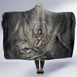 Nephthys Hooded Blanket Mistress of the House Egyptian Goddess Wings