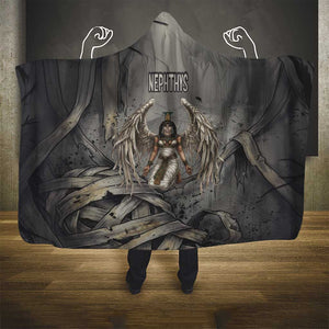 Nephthys Hooded Blanket Mistress of the House Egyptian Goddess Wings