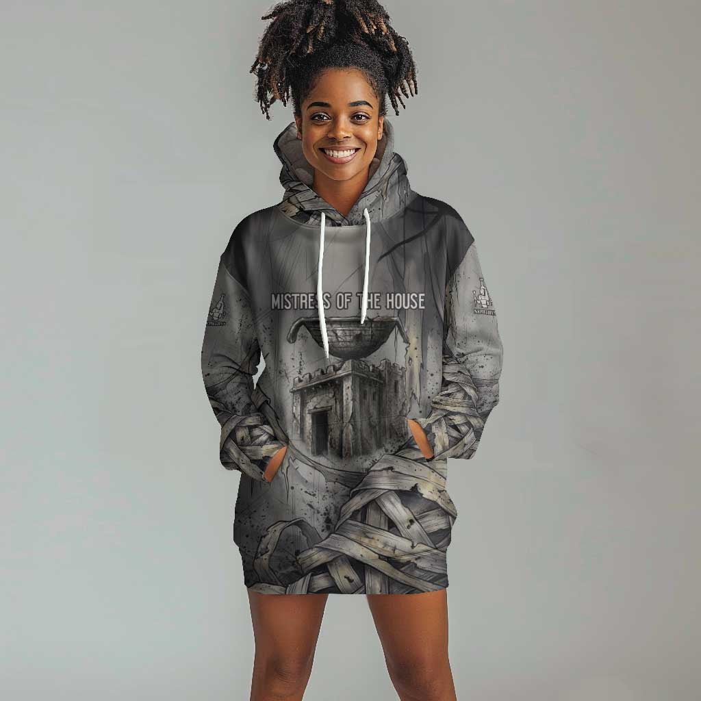 Nephthys Hoodie Dress Mistress of the House Egyptian Goddess Wings